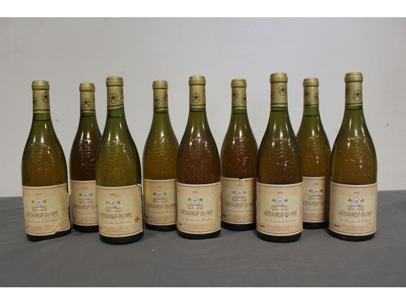 9 Blles CHÂTEAUNEUF-DU-PAPE (blanc) "La Roseraie...