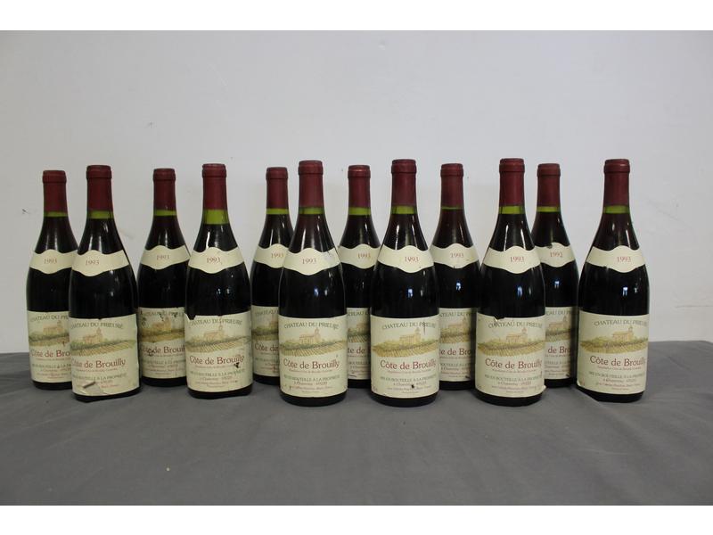12 Blles CÔTES DE BROUILLY "Château  du Prieuré"...