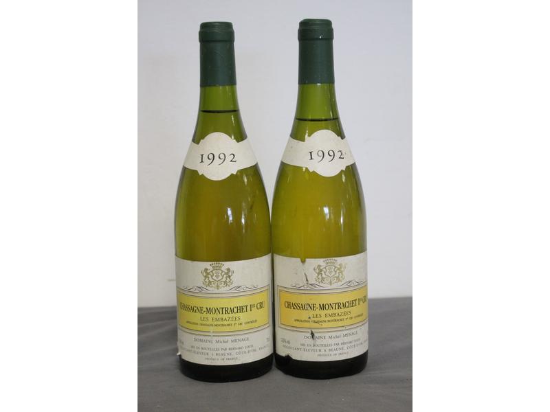 2 Blles CHASSAGNE MONTRACHET (blanc) 1er...