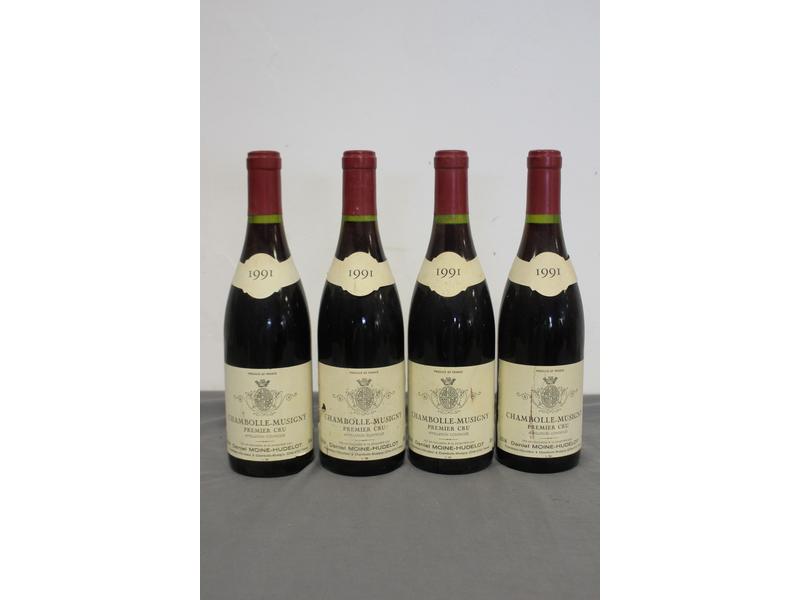 4 Blles CHAMBOLLE MUSIGNY 1er cru mise Moine...
