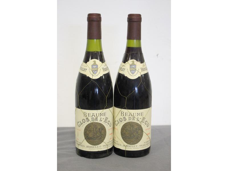 2 Blles BEAUNE "Clos de l'Ecu" mise Dom....