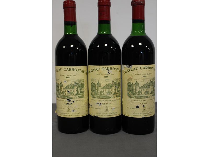 3 Blles CH. CARBONNIEUX Graves GCC 1983