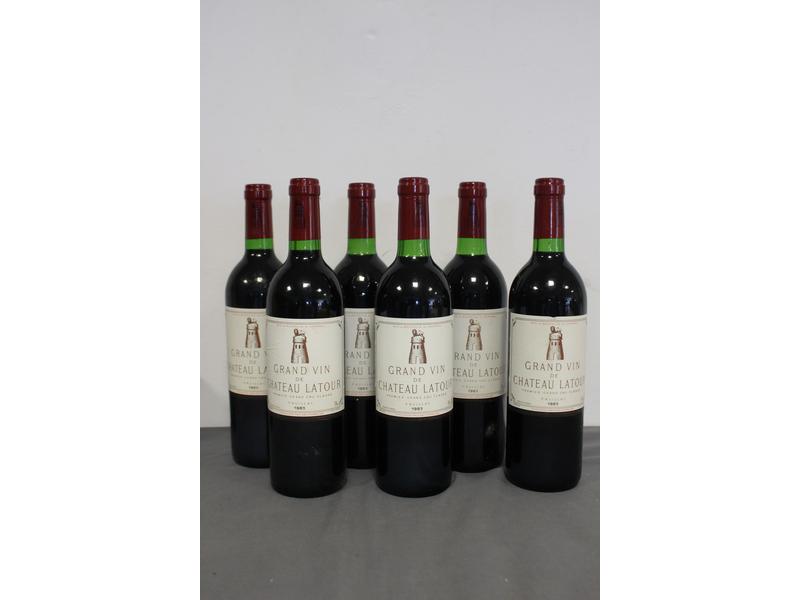 6 Blles CH. LATOUR Pauillac 1er GCC 1983