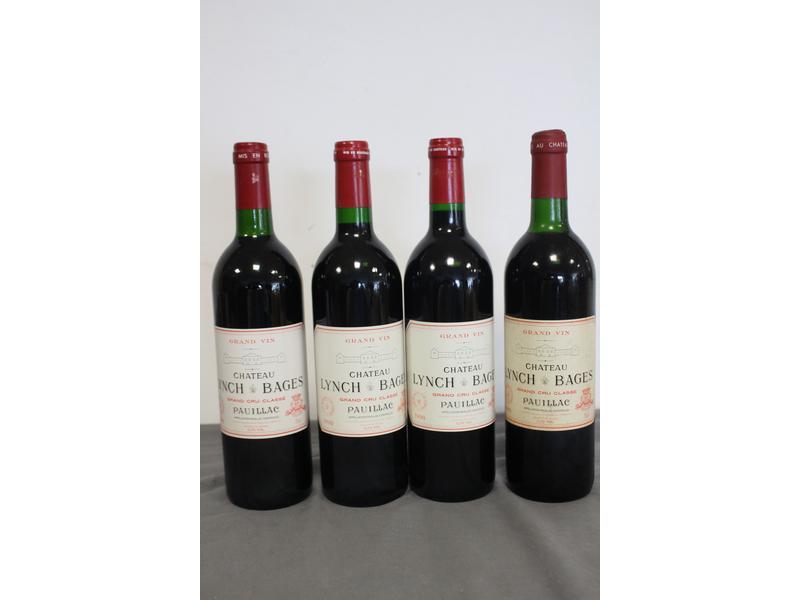 4 Blles CH. LYNCH BAGES Pauillac GCC 199...