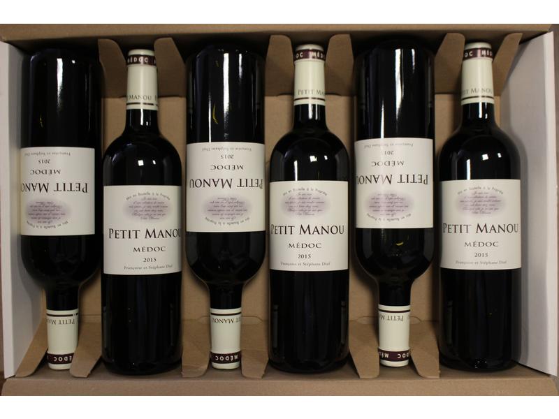 6 Blles PETIT MANOU Médoc 2015
