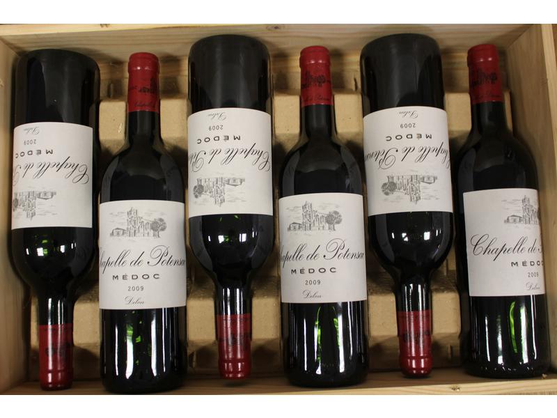 6 Blles CHAPELLE DE POTENSAC Médoc 2009
