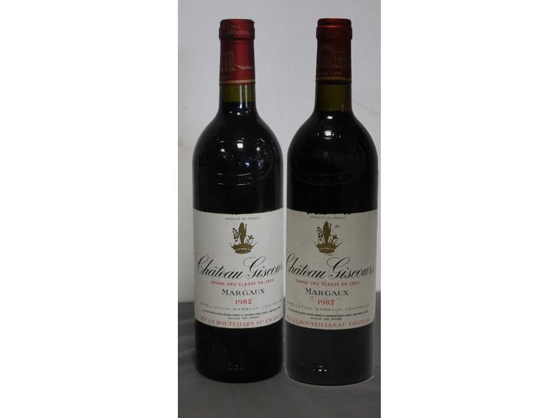2 Blles CH GISCOURS Margaux GCC 1982