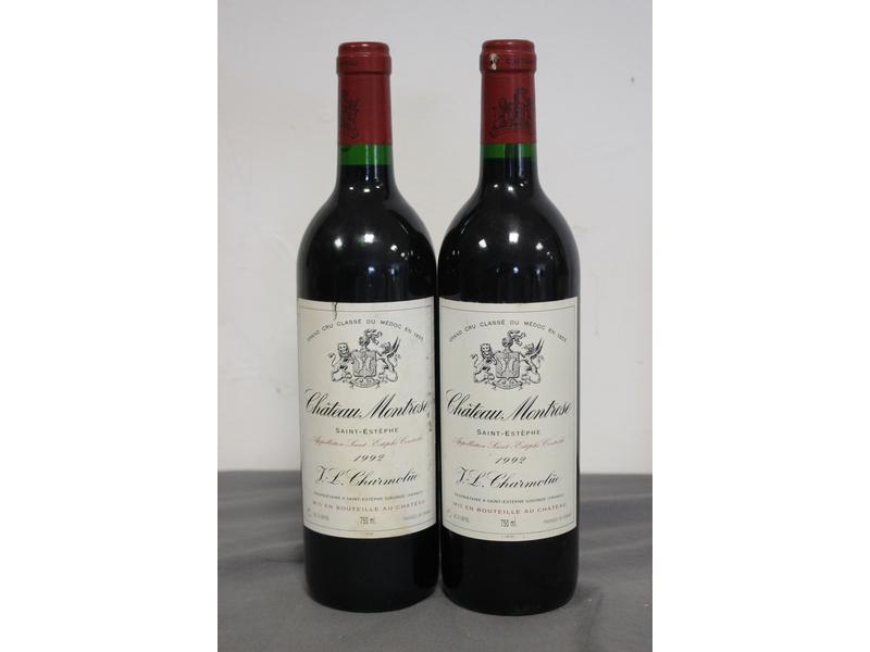 2 Blles CH. MONTROSE St Estèphe GCC 1992