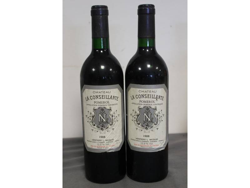 2 Blles CH. LA CONSEILLANTE Pomerol 1988