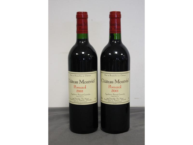 2 Blles CH. MONTVIEL Pomerol 2001
