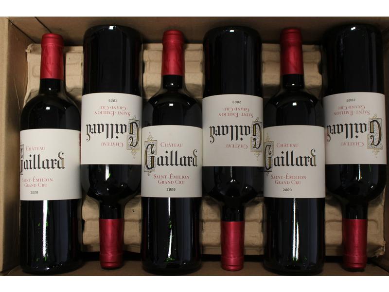 12 Blles CH. GAILLARD St Emilion GC 2009