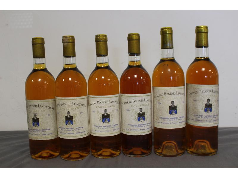 6 Blles CH. BASTOR LAMONTAGNE Sauternes ...