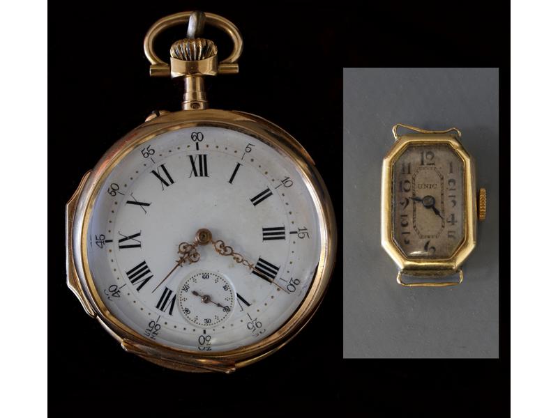 MONTRE-CHRONOMETRE DE GOUSSET en or jaune...