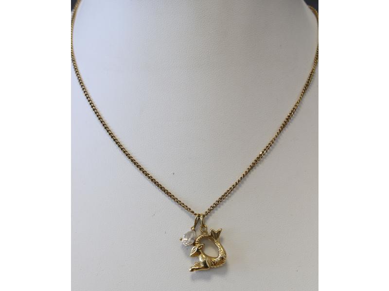 CHAÎNE en or jaune (18K) avec pendentif en...