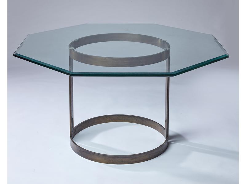 TABLE DE SALLE A MANGER avec plateau en verre...