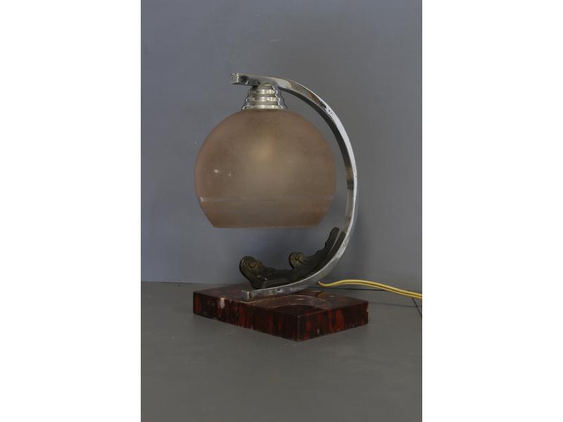 LAMPE de bureau à abat-jour globulaire en...