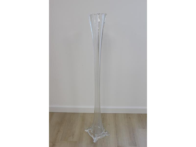 GRAND VASE soliflore en verre.