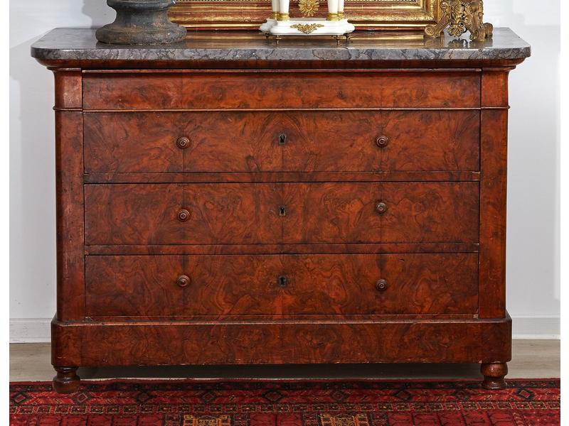 COMMODE rectangulaire en placage de bois...