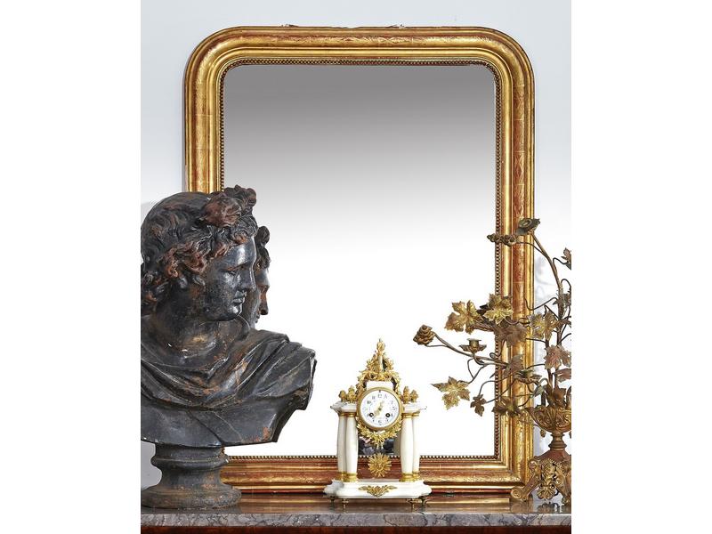 MIROIR DE CHEMINEE rectangulaire dans un...