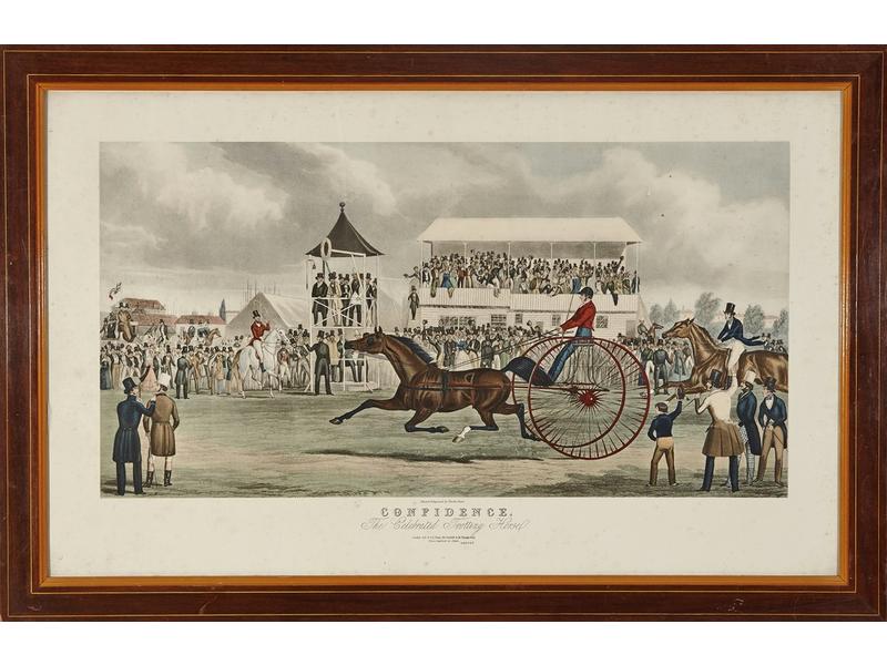 LITHOGRAPHIE anglaise en couleurs titrée...