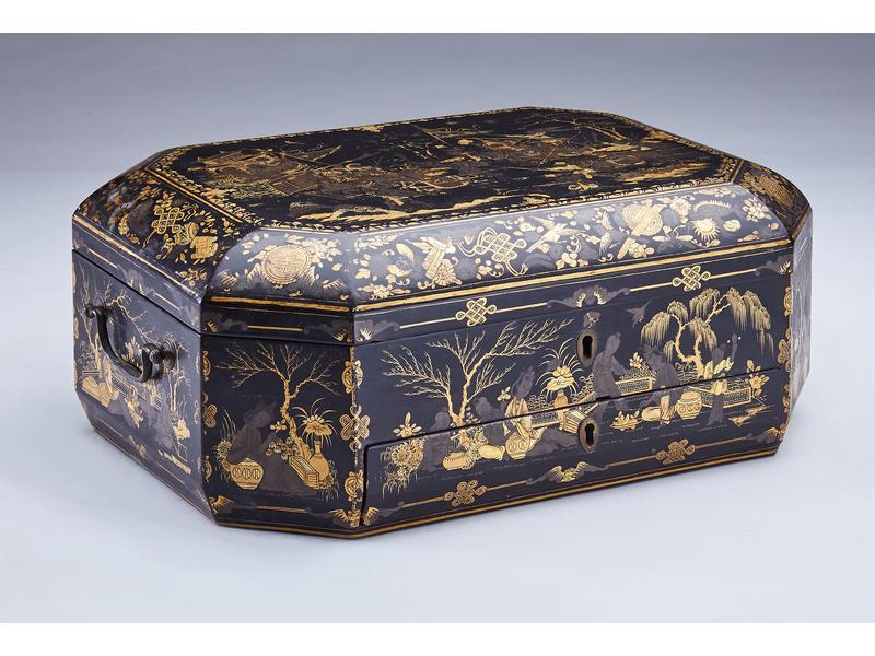 BOÎTE A COUTURE rectangulaire à pans coupés...