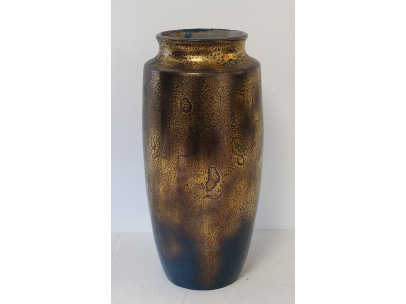 VASE balustre, à col en céramique émaillé...