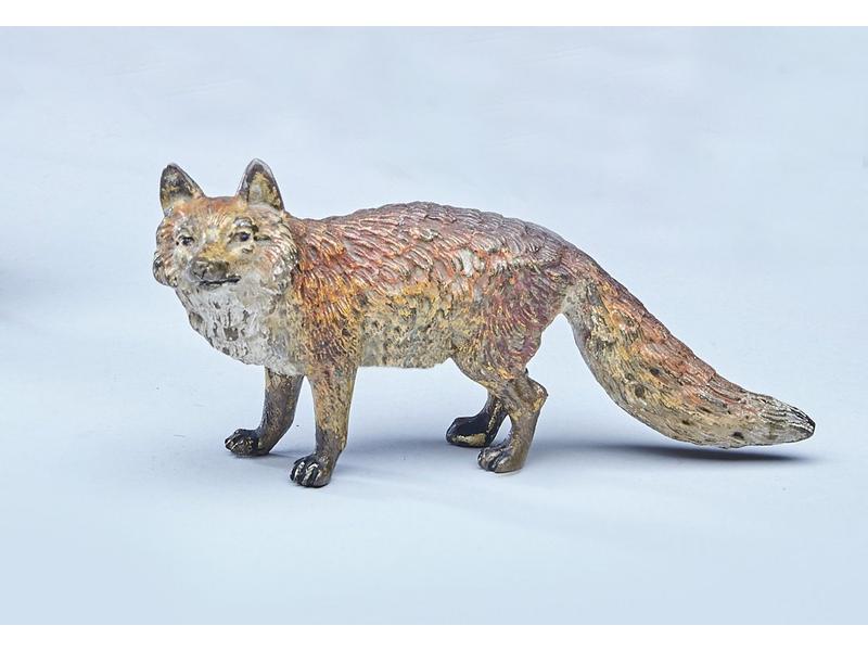 BRONZE DE VIENNE figurant un renard poly...