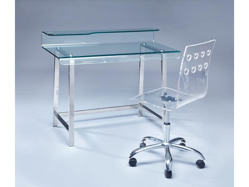 BUREAU CONTEMPORAIN à plateau courbé formant...