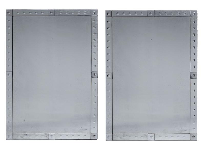 PAIRE DE GRANDS et DÉCORATIFS MIROIRS rectangulaires...