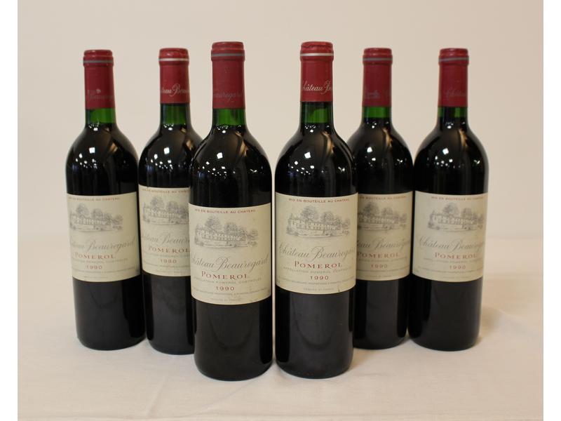 6 Blles CH. BEAUREGARD Pomerol 1990
Et. un...