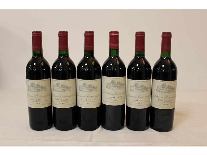 6 Blles CH. BEAUREGARD Pomerol 1990
Et. un...