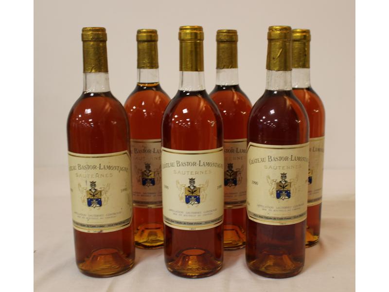 6 Blles CH BASTOR LAMONTAGNE Sauternes 1990
Et.:...