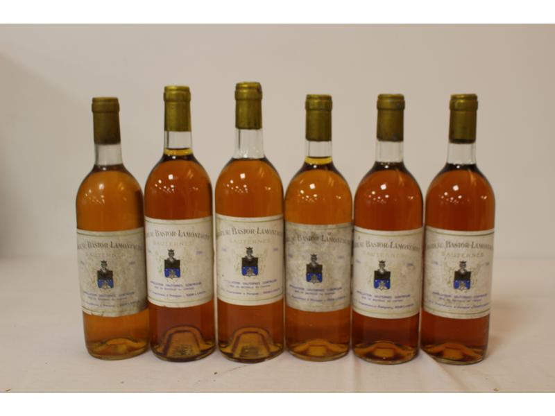 6 Blles CH. BASTOR LAMONTAGNE Sauternes 1986
Et....