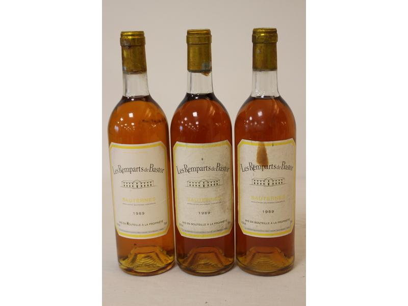 3 Blles LES REMPARTS DE BASTOR Sauternes...