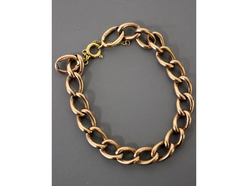 BRACELET GOURMETTE en or jaune 9K
