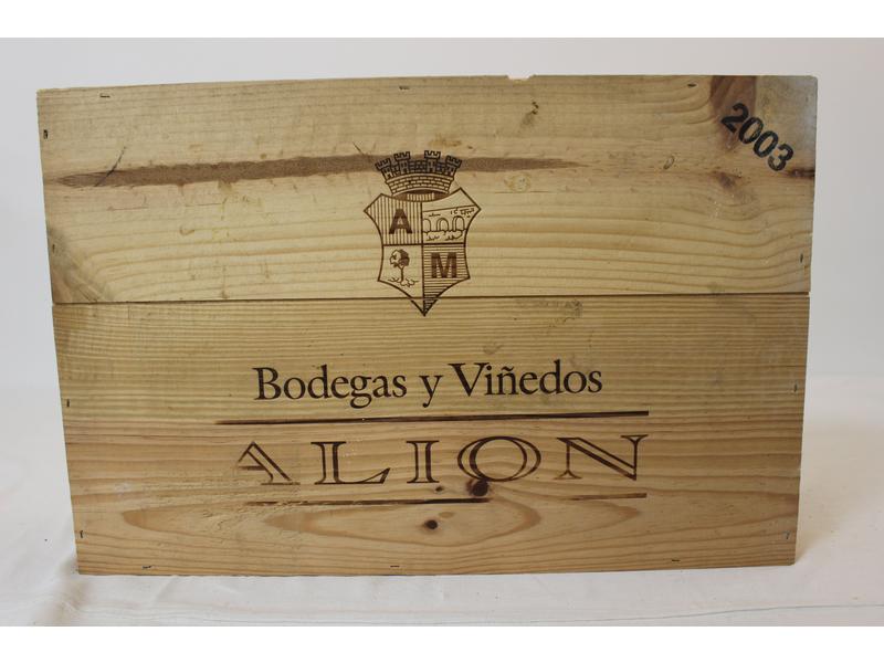 6 Blles RIBERA DEL DUERO mise Alion 2003