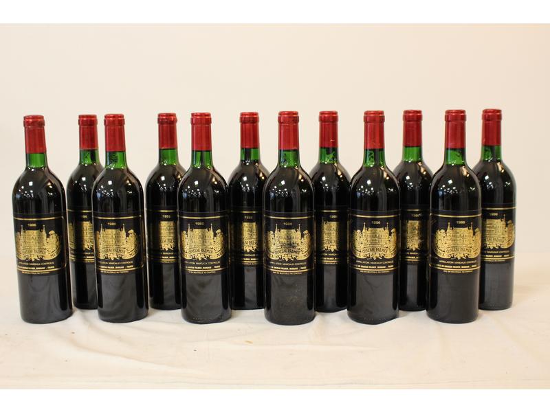12 Blles CH. PALMER Margaux GCC 1986