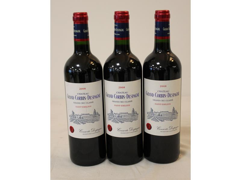 3 Blles CH. GRAND CORBIN DESPAGNE St Emilion...