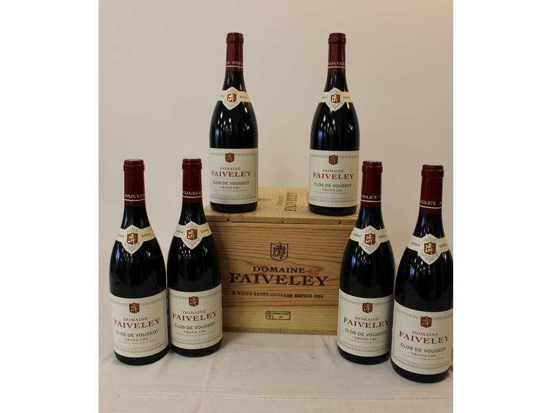 6 Blles CLOS DE VOUGEOT GC mise Dom Faiveley...