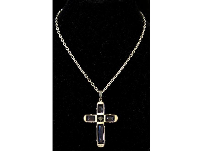 PENDENTIF CROIX en argent seti de quatre...