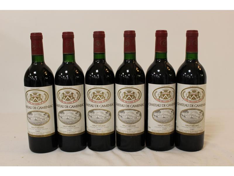6 Blles CH. CAMENSAC Haut Médoc GCC 1985