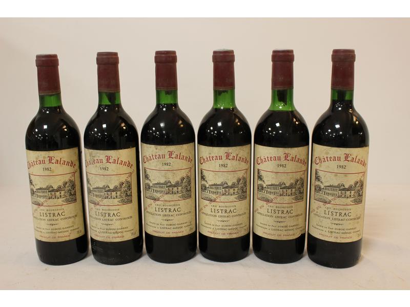 6 Blles CH. LALANDE Listrac CB 1982