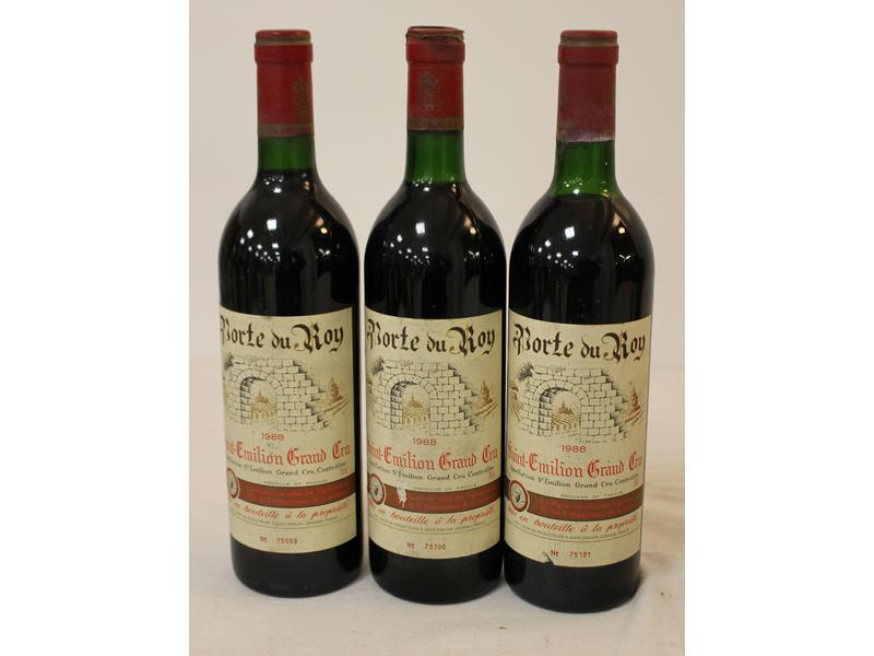 3 Blles PORTE DU ROY St Emilion GC mise Coop...