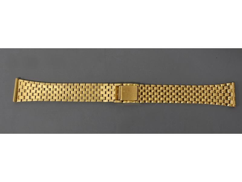 BRACELET de montre en or jaune 18K tress...