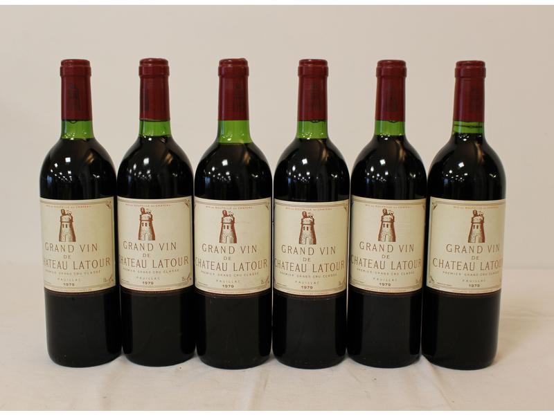6 Blles CH. LATOUR Pauillac 1er GCC 1979