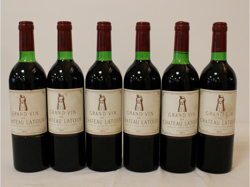 6 Blles CH. LATOUR Pauillac 1er GCC 1977