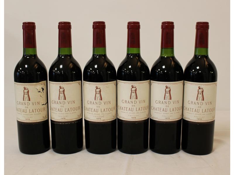 6 Blles CH. LATOUR Pauillac 1er GCC 1976