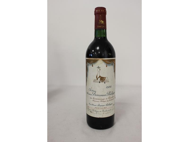 1 Blle CH. MOUTON BARONNE PHILIPPE Pauillac...