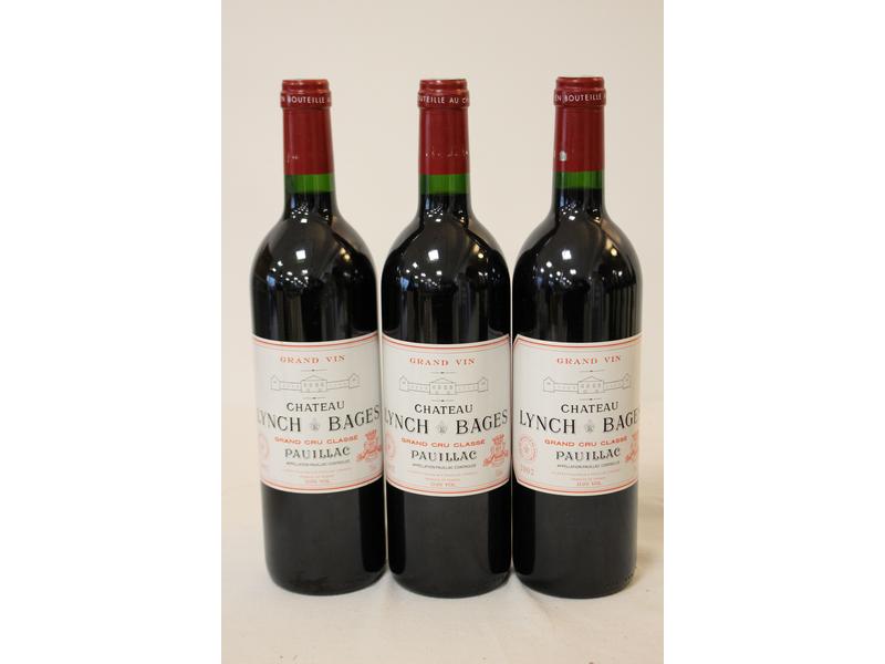3 Blles CH. LYNCH BAGES Pauillac 2002