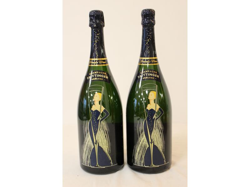 2 Mags Champagne TAITTINGER GC Brut "" Prélude""...